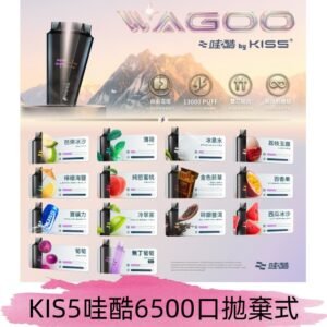 Kis5電子煙 Kiss拋棄式哇酷|WAGOO6500口一次性電子煙