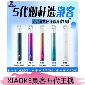 梟客五代主機XIAOKE可發光式電子煙霧化煙桿|兼容五代 六代煙彈